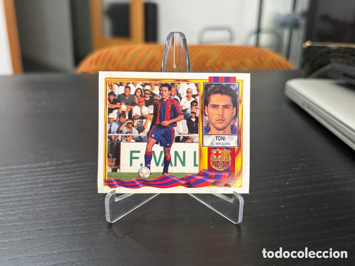 Cromos de f&uacute;tbol: Cromo ediciones este temporada 95-96 FC Barcelona Toni Velamazan coloca