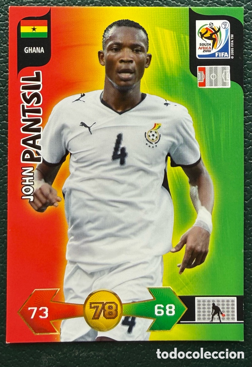 Cromos de Futebol: JOHN PANTSIL GHANA FICHAS ALBUM ADRENALYN XL MUNDIAL SOUTH AFRICA 2010