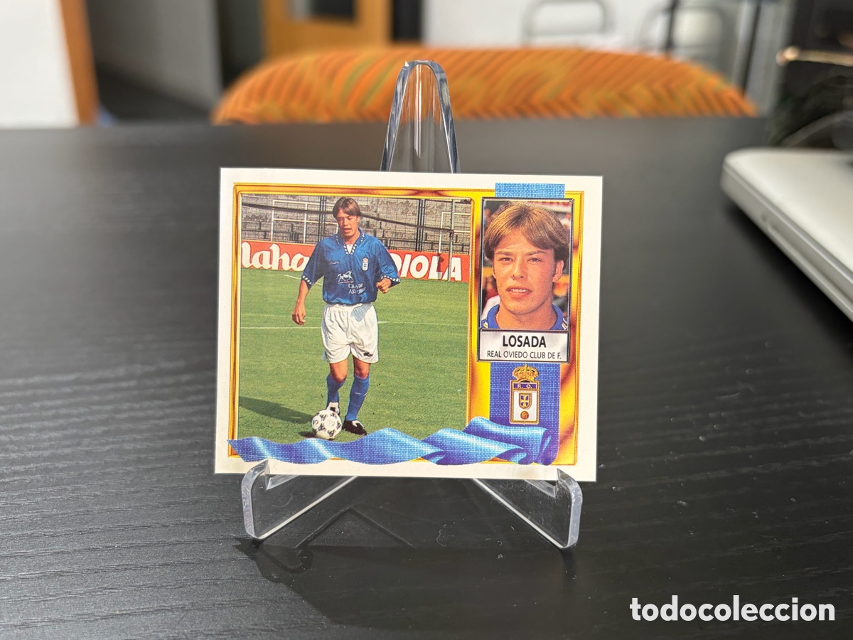 Cromos de f&uacute;tbol: Cromo ediciones este temporada 95-96 Oviedo Losada coloca