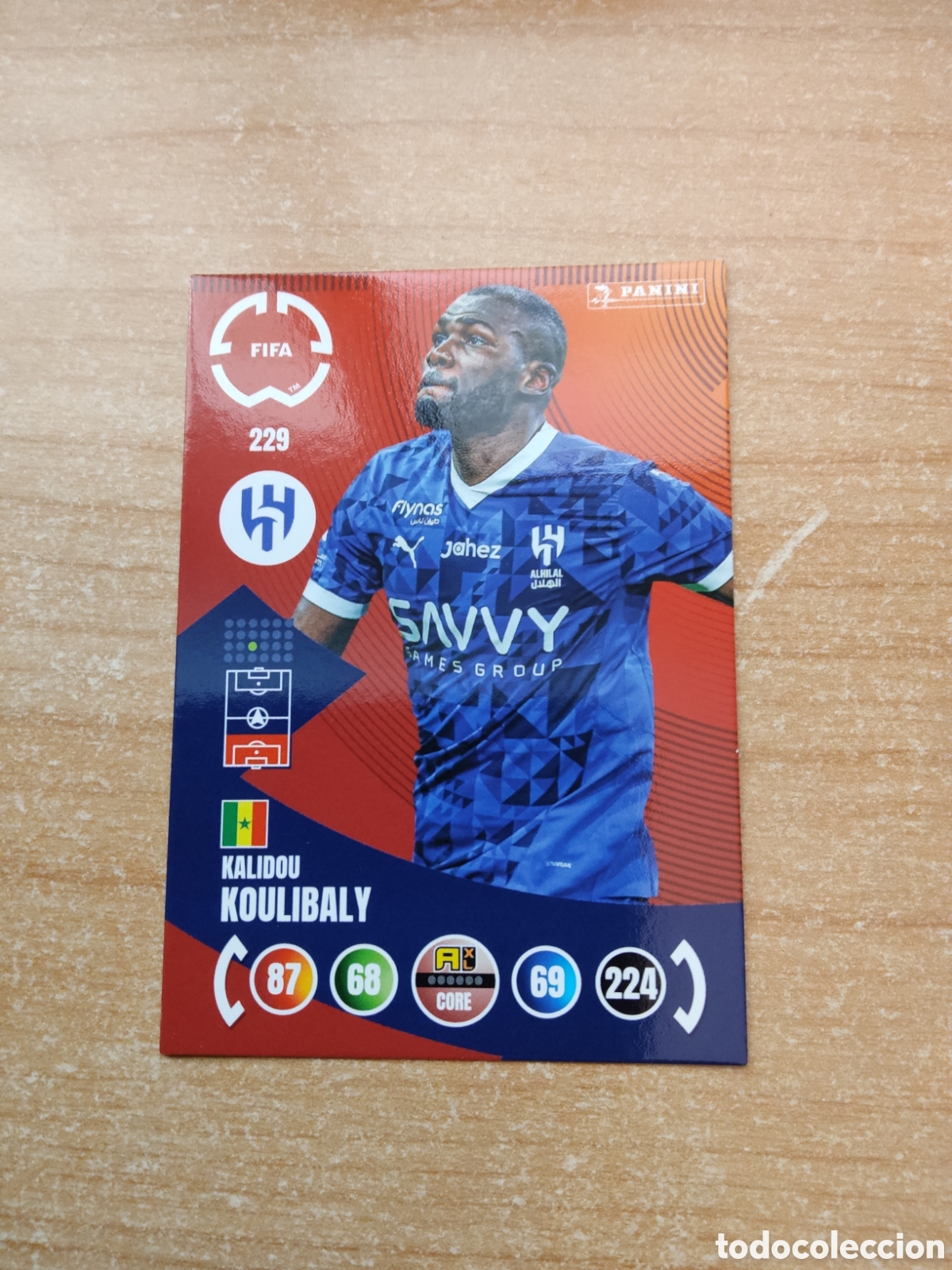 Cromos de f&uacute;tbol: 229 KOULIBALY AL HILAL MUNDIAL DE CLUBES ADRENALYN 2025
