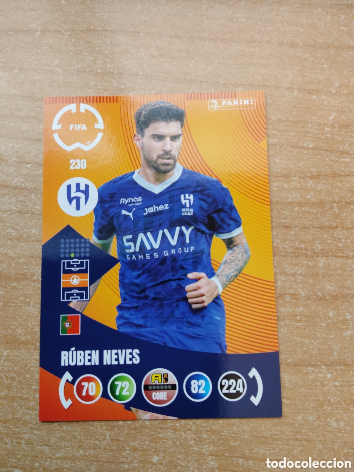 Cromos de f&uacute;tbol: 230 RUBEN NEVES AL HILAL MUNDIAL DE CLUBES ADRENALYN 2025