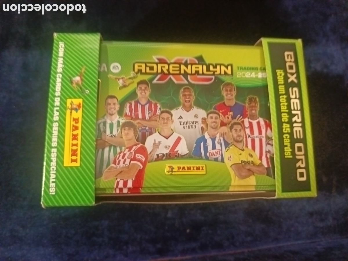 Cromos de f&uacute;tbol: Box Serie Oro de Adrenalyn XL LALIGA EA Sports 2024-25, una caja met&aacute;lica coleccionable editada por