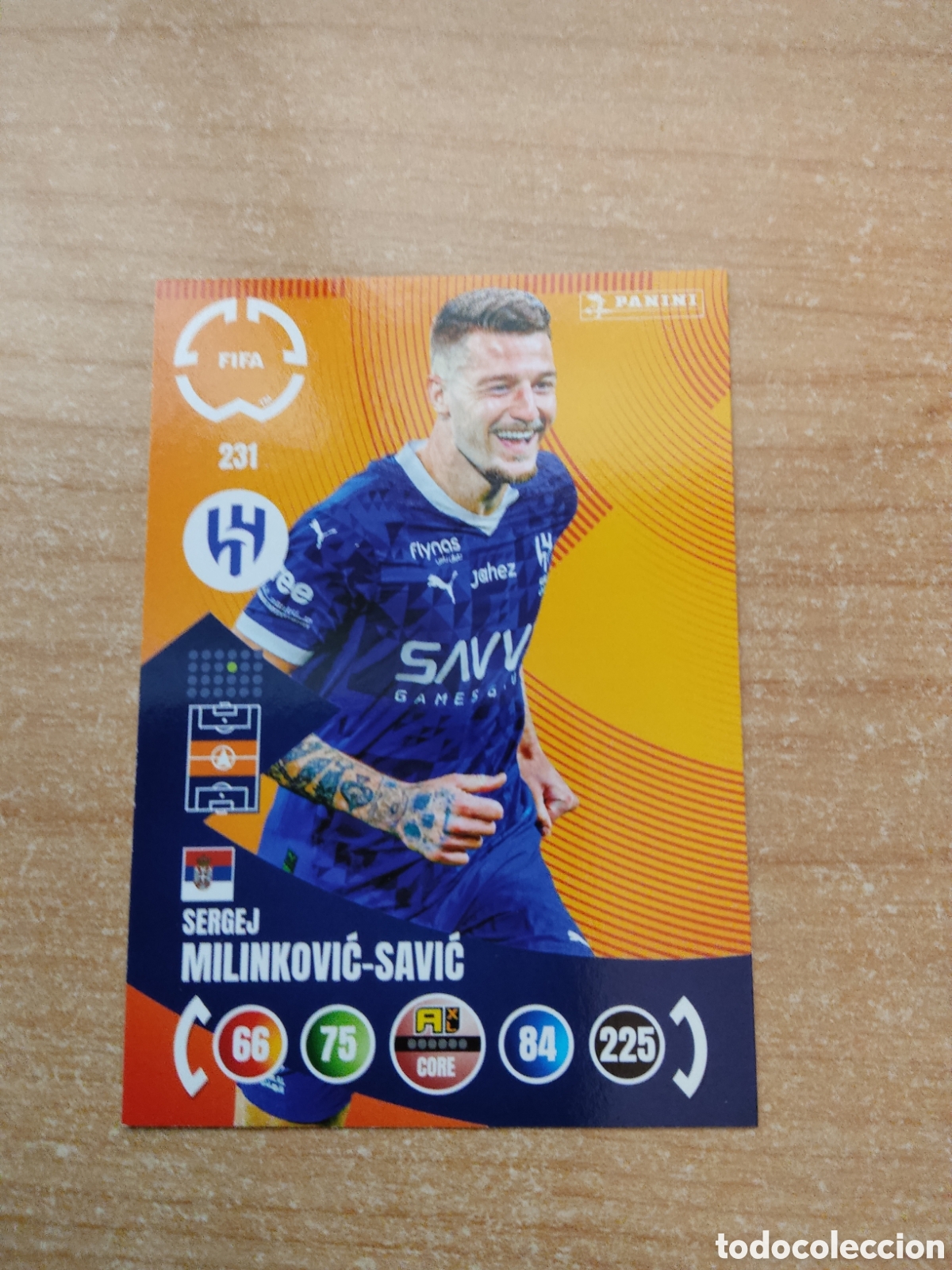 Cromos de f&uacute;tbol: 231 MILINKOVIC SAVIC AL HILAL MUNDIAL DE CLUBES ADRENALYN 2025