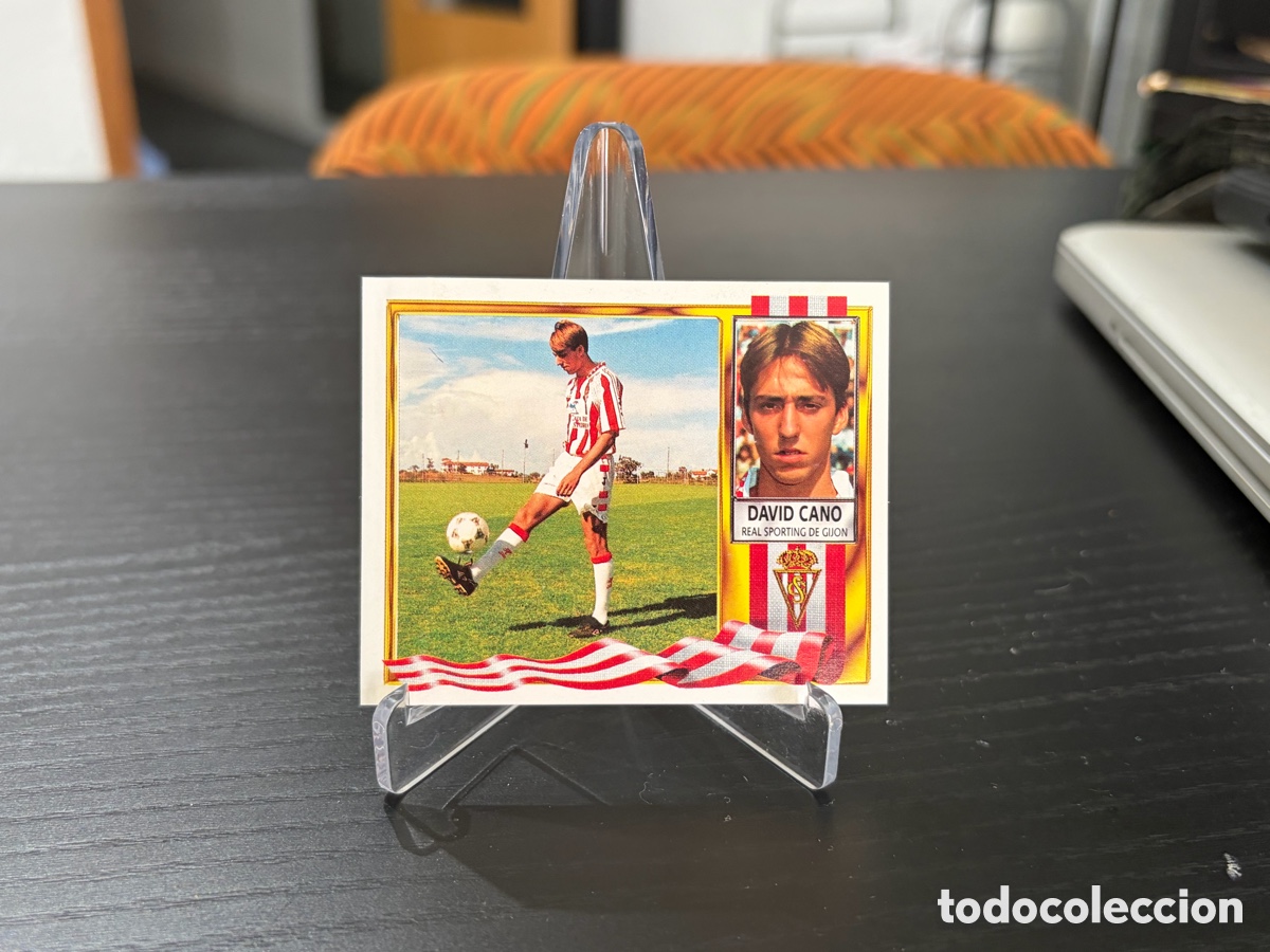 Cromos de f&uacute;tbol: Cromo ediciones este temporada 95-96 Sporting de Gij&oacute;n David Cano coloca