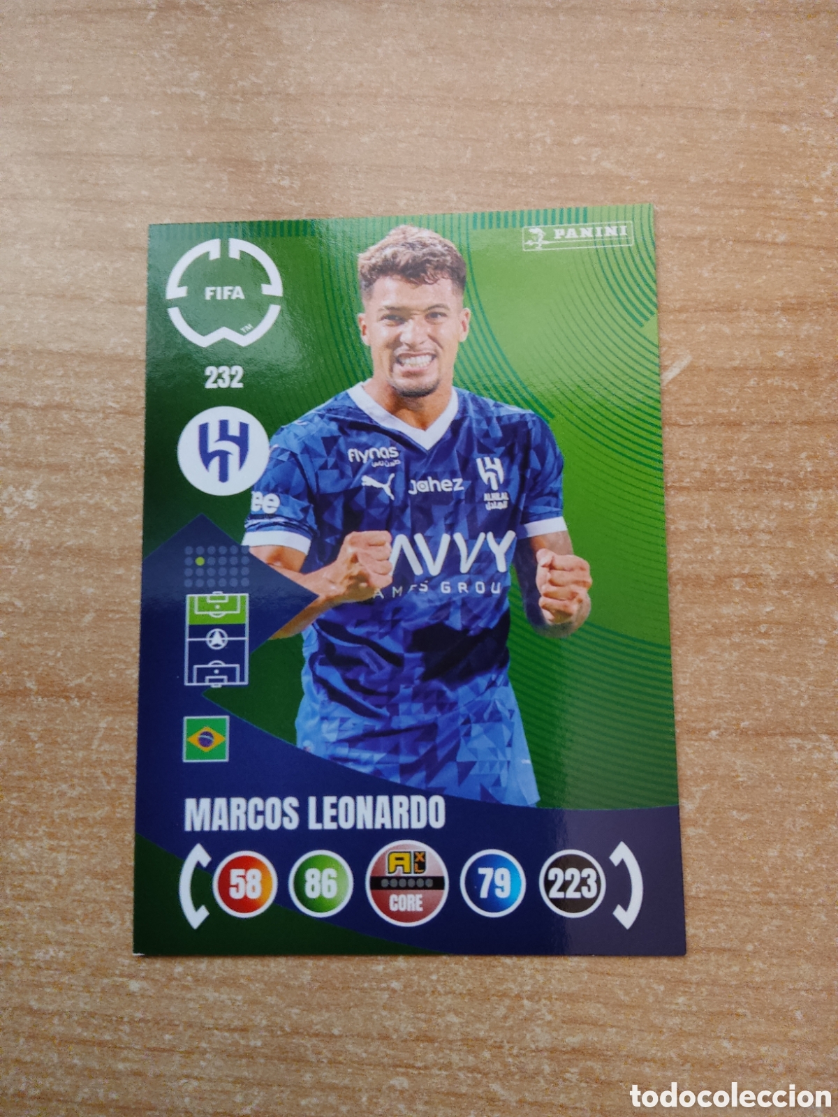 Cromos de f&uacute;tbol: 232 MARCOS LEONARDO AL HILAL MUNDIAL DE CLUBES ADRENALYN 2025