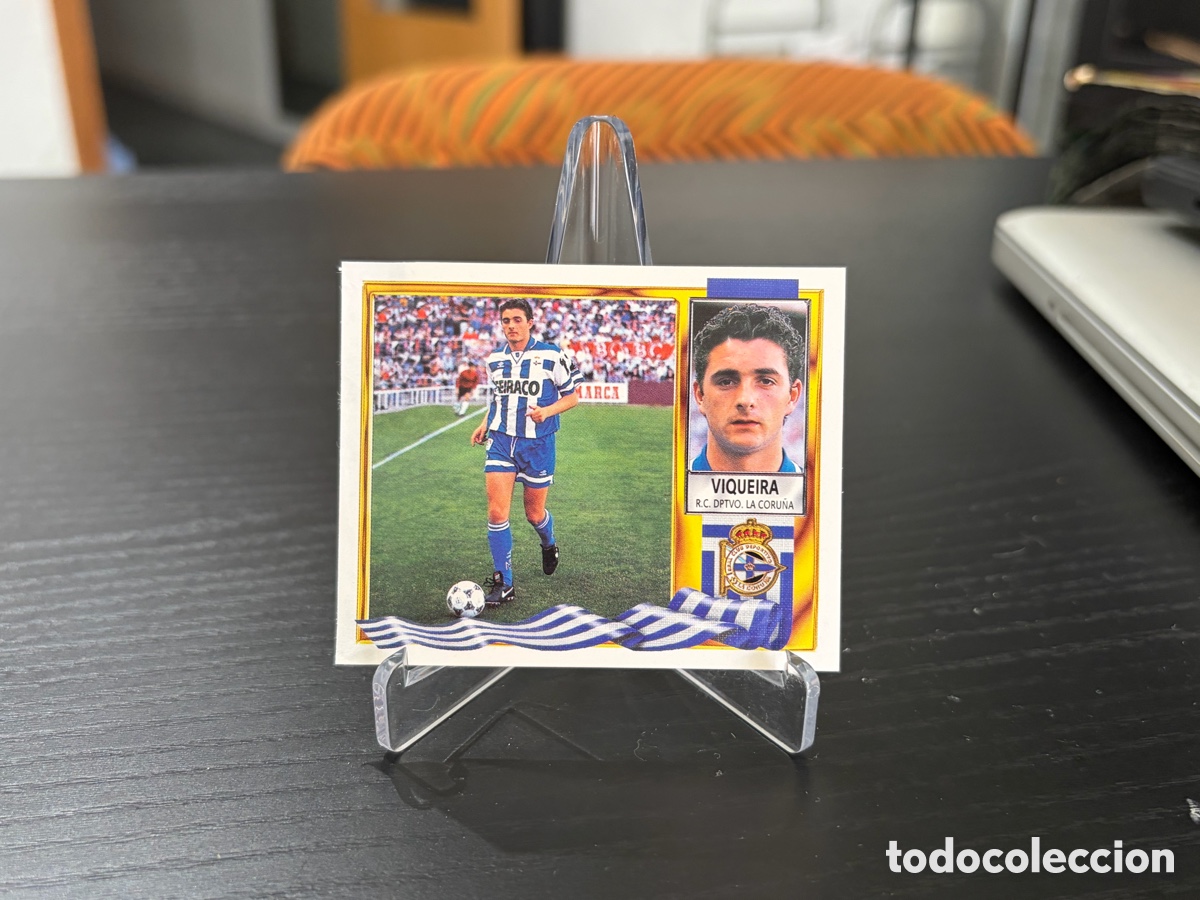 Cromos de f&uacute;tbol: Cromo ediciones este temporada 95-96 Deportivo de La Coru&ntilde;a Viqueira coloca