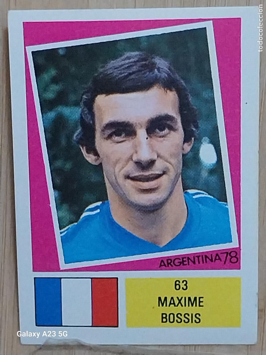 Cromos de f&uacute;tbol: BOSSIS FRANCIA ED FHER ARGENTINA 78 CROMO 63 ORIGINAL SIN PEGAR NUNCA