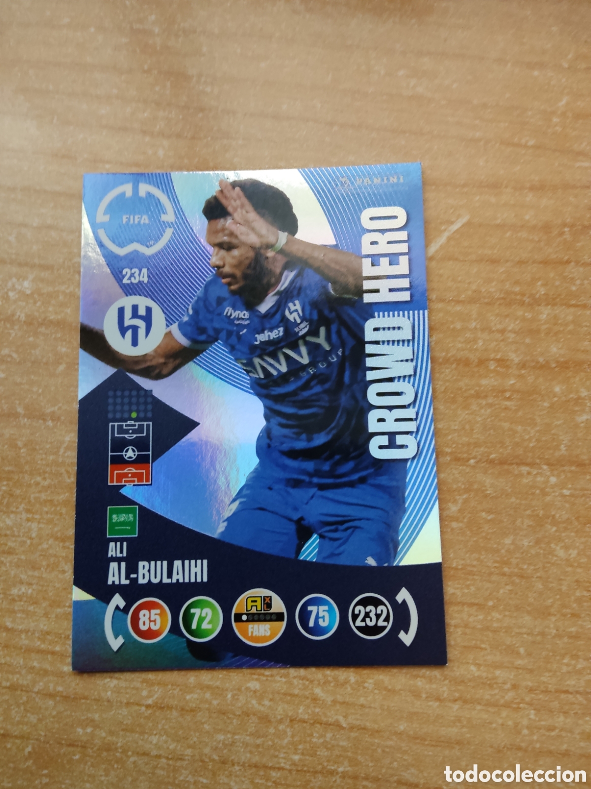 Cromos de f&uacute;tbol: 234 ALI AL BULAIHI AL HILAL CROWD HERO MUNDIAL DE CLUBES ADRENALYN 2025
