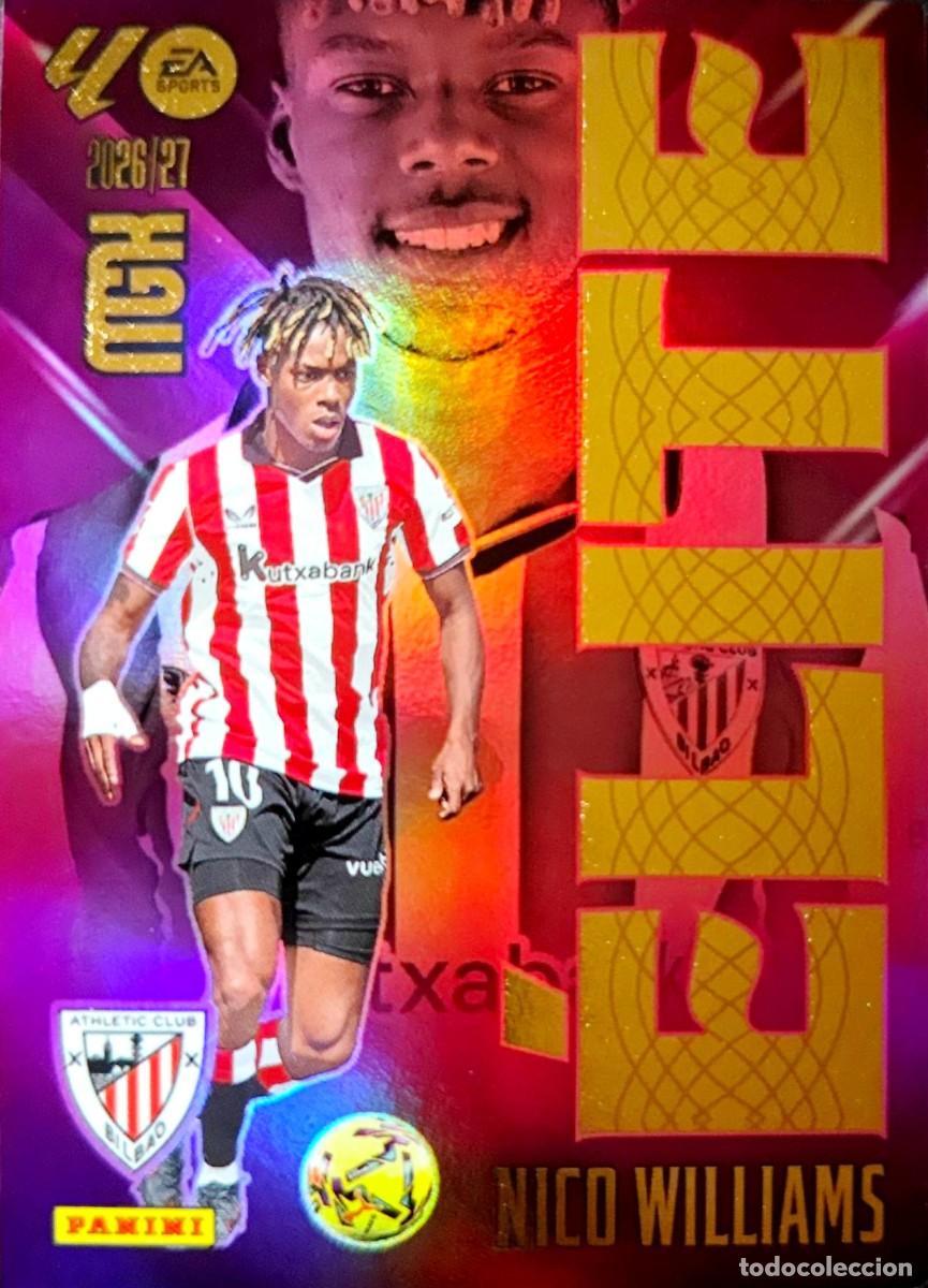 Cromos de Futebol: 12 Nico Williams - Athletic Club Bilbao - ELITE - PANINI Megacracks MGK 2026 2027 26 27