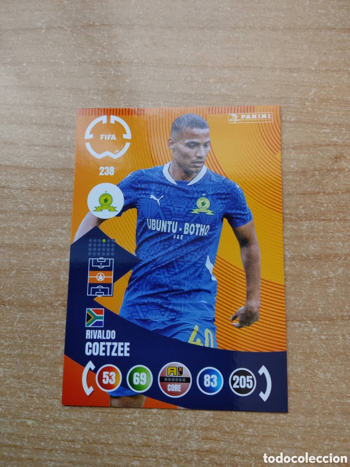 Cromos de Futebol: 238 RIVALDO COETZEE MAMELODI SUNDOWNS MUNDIAL DE CLUBES ADRENALYN 2025