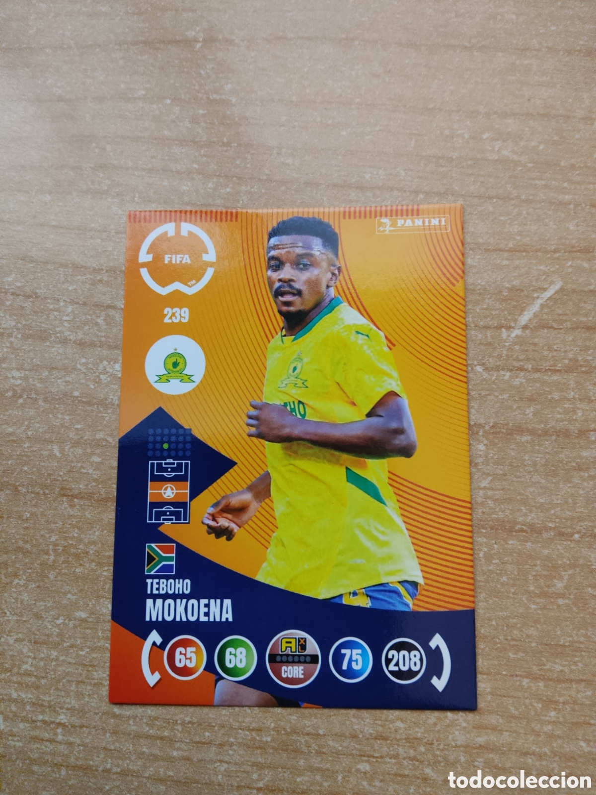 Fu&szlig;ball-Sticker: 239 TEBOHO MOKOENA MAMELODI SUNDOWNS MUNDIAL DE CLUBES ADRENALYN 2025