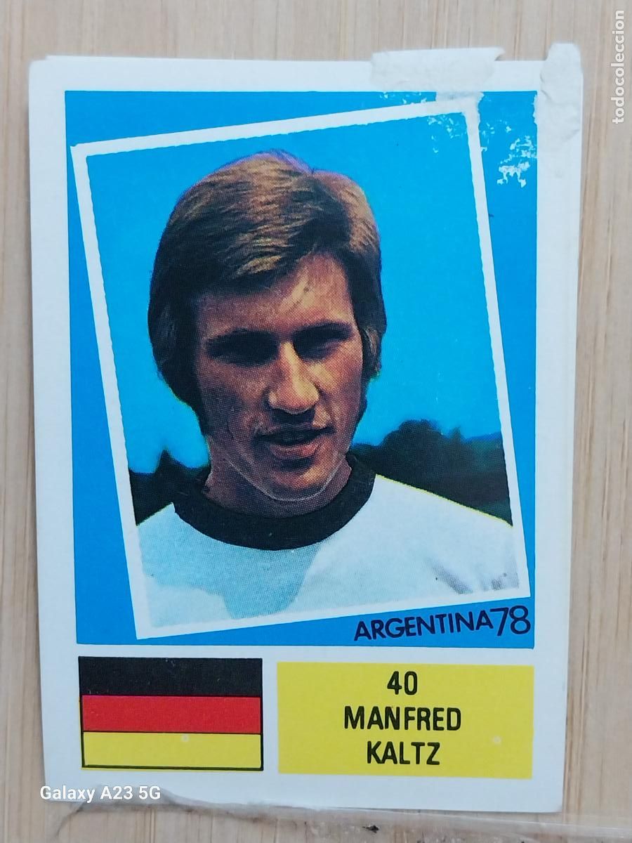 Fu&szlig;ball-Sticker: KALTZ ALEMANIA ED FHER ARGENTINA 78 CROMO 40 ORIGINAL