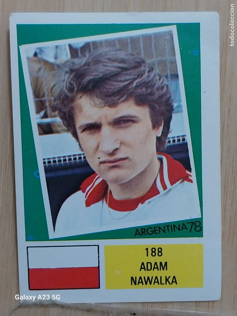 Football Stickers: ADAM NAWALKA POLONIA ED FHER ARGENTINA 78 CROMO 188 ORIGINAL