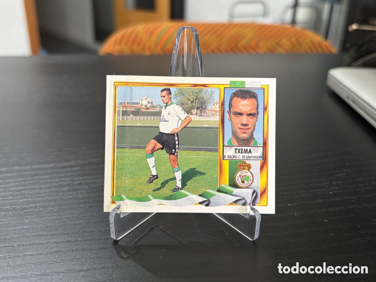 Cromos de f&uacute;tbol: Cromo ediciones este temporada 95-96 Racing de Santander Txema fichaje doble versi&oacute;n