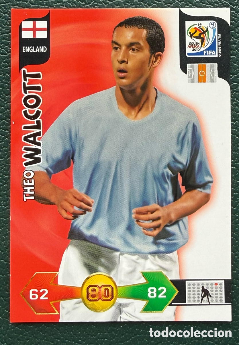 Cromos de f&uacute;tbol: THEO WALCOTT INGLATERRA FICHAS ALBUM ADRENALYN XL MUNDIAL SOUTH AFRICA 2010