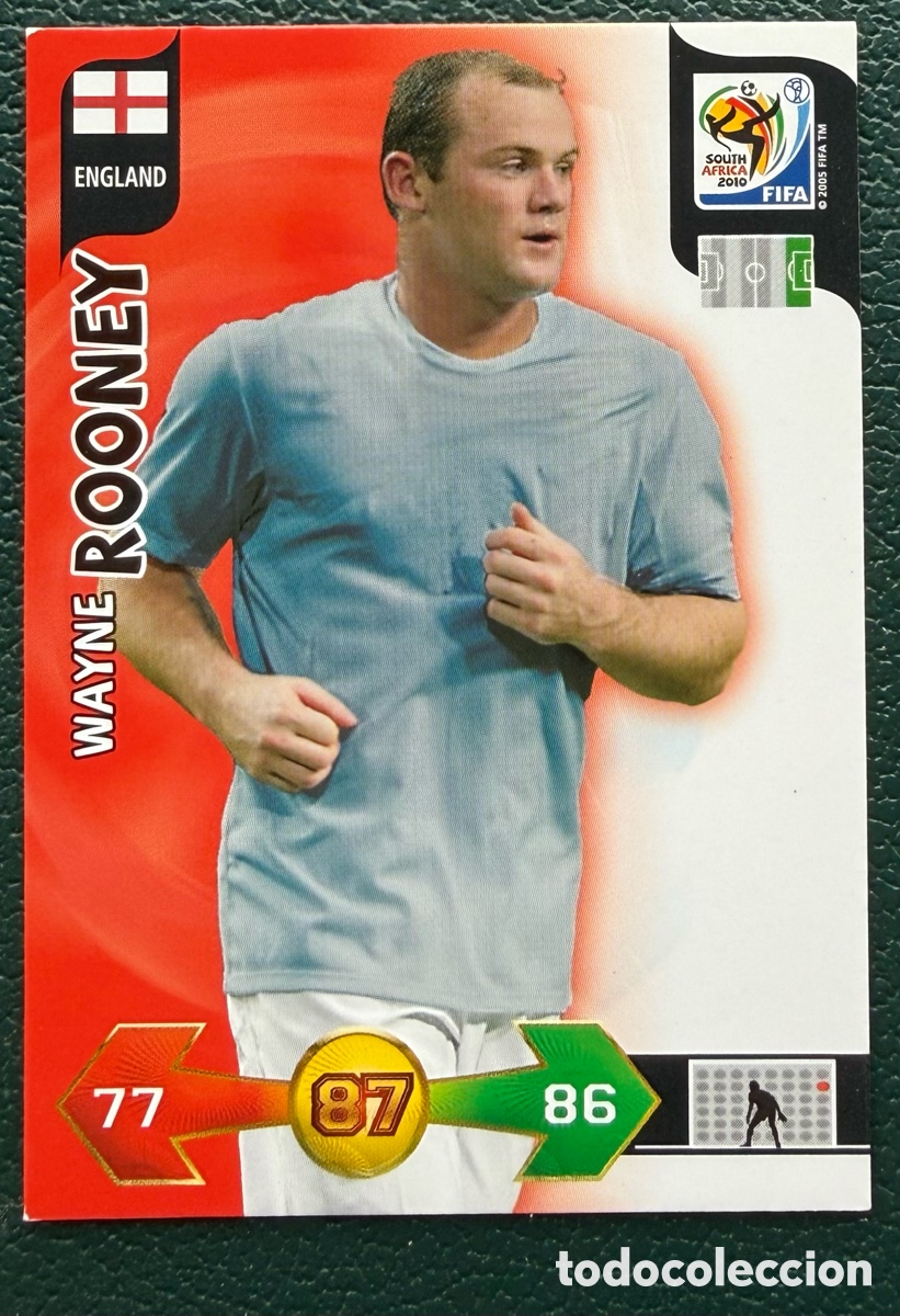 Cromos de f&uacute;tbol: WAYNE ROONEY INGLATERRA FICHAS ALBUM ADRENALYN XL MUNDIAL SOUTH AFRICA 2010