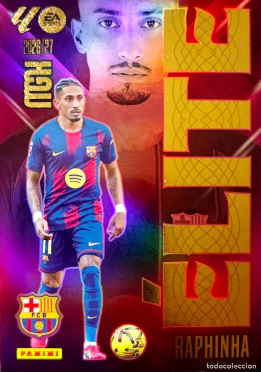 Cromos de f&uacute;tbol: 16 Raphinha - FC Barcelona - ELITE - PANINI Megacracks MGK 2026 2027 26 27
