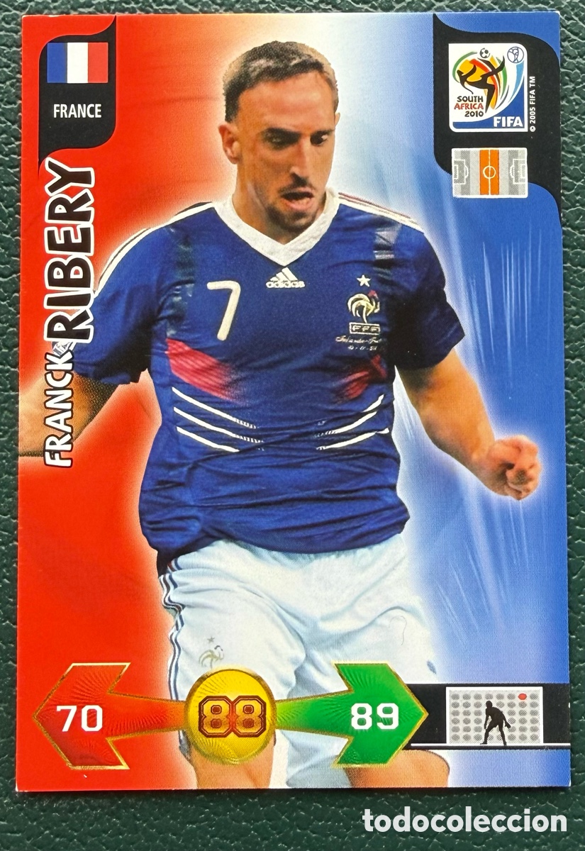 Cromos de f&uacute;tbol: FRANCK RIBERY FRANCIA FICHAS ALBUM ADRENALYN XL MUNDIAL SOUTH AFRICA 2010