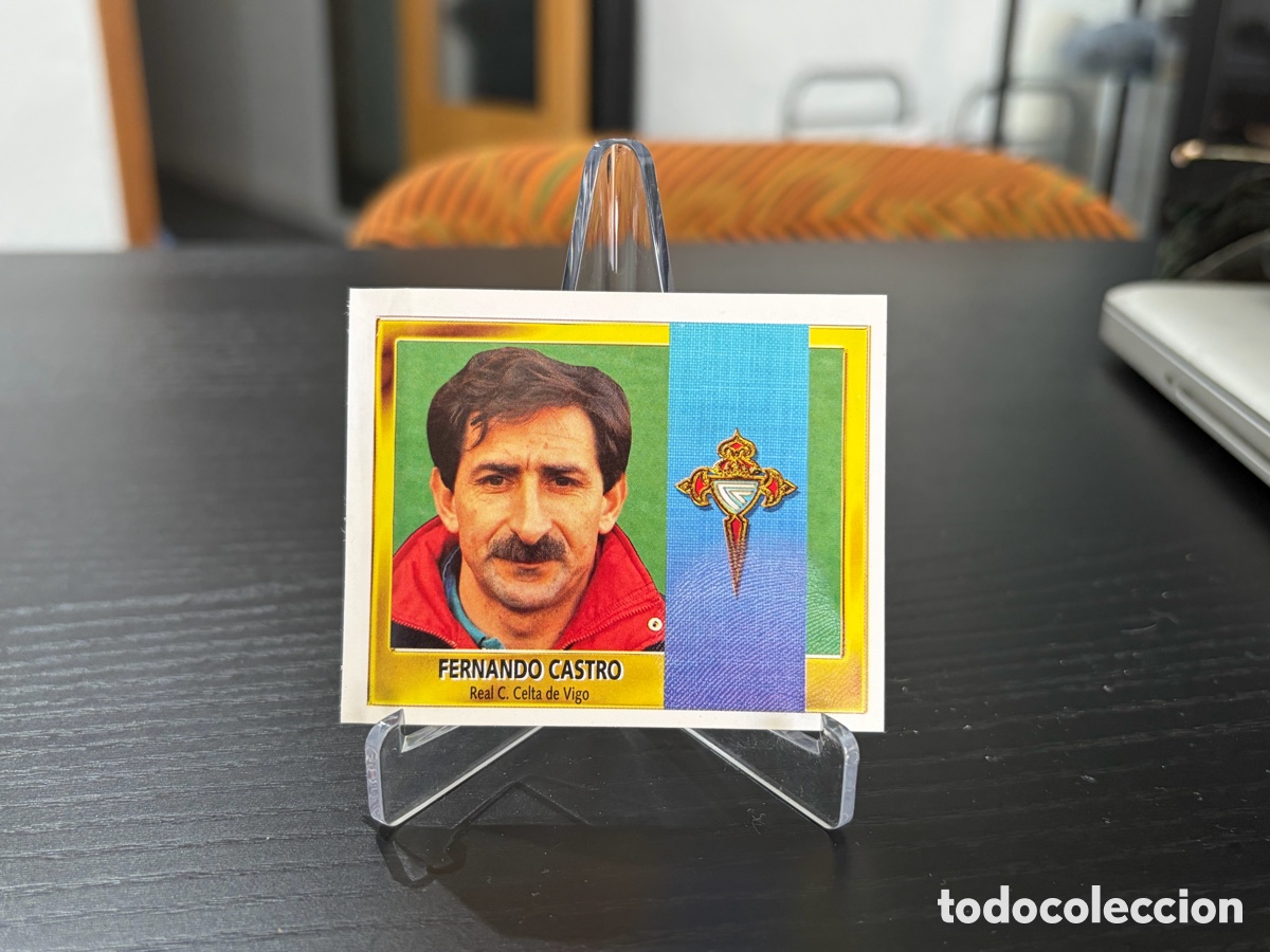 Cromos de f&uacute;tbol: Cromo ediciones este temporada 95-96 Celta de Vigo Fernando Castro coloca