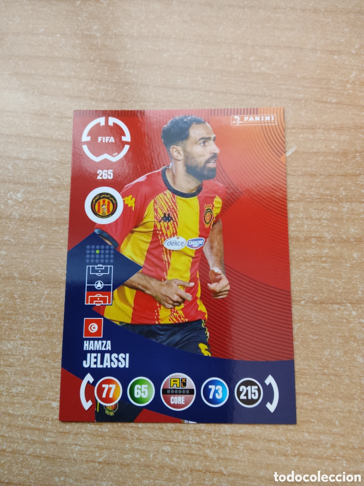 Cromos de f&uacute;tbol: 265 HAMZA JELASSI ESPERANCE MUNDIAL DE CLUBES ADRENALYN 2025