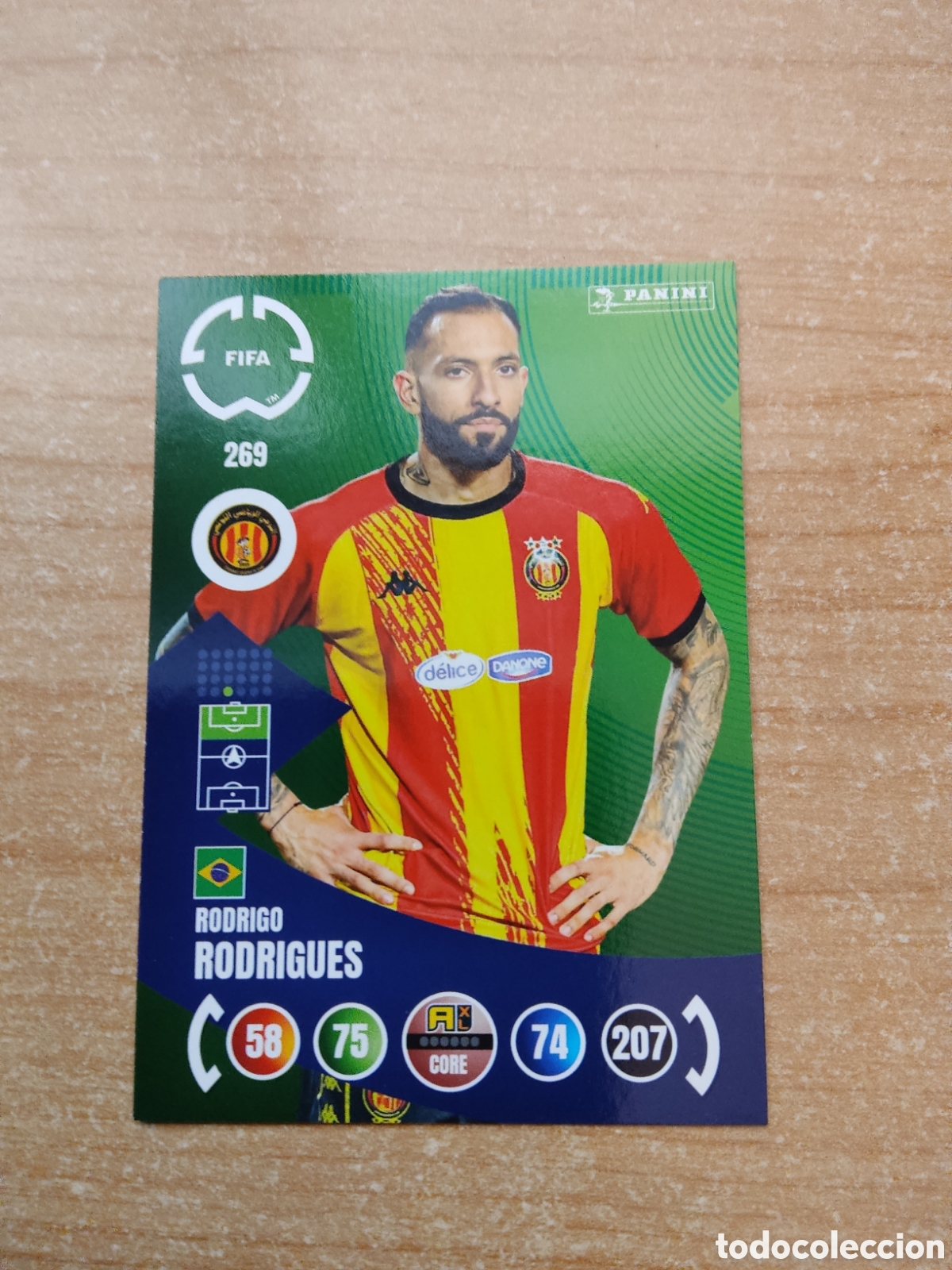 Cromos de f&uacute;tbol: 269 RODRIGO RODRIGUES ESPERANCE MUNDIAL DE CLUBES ADRENALYN 2025