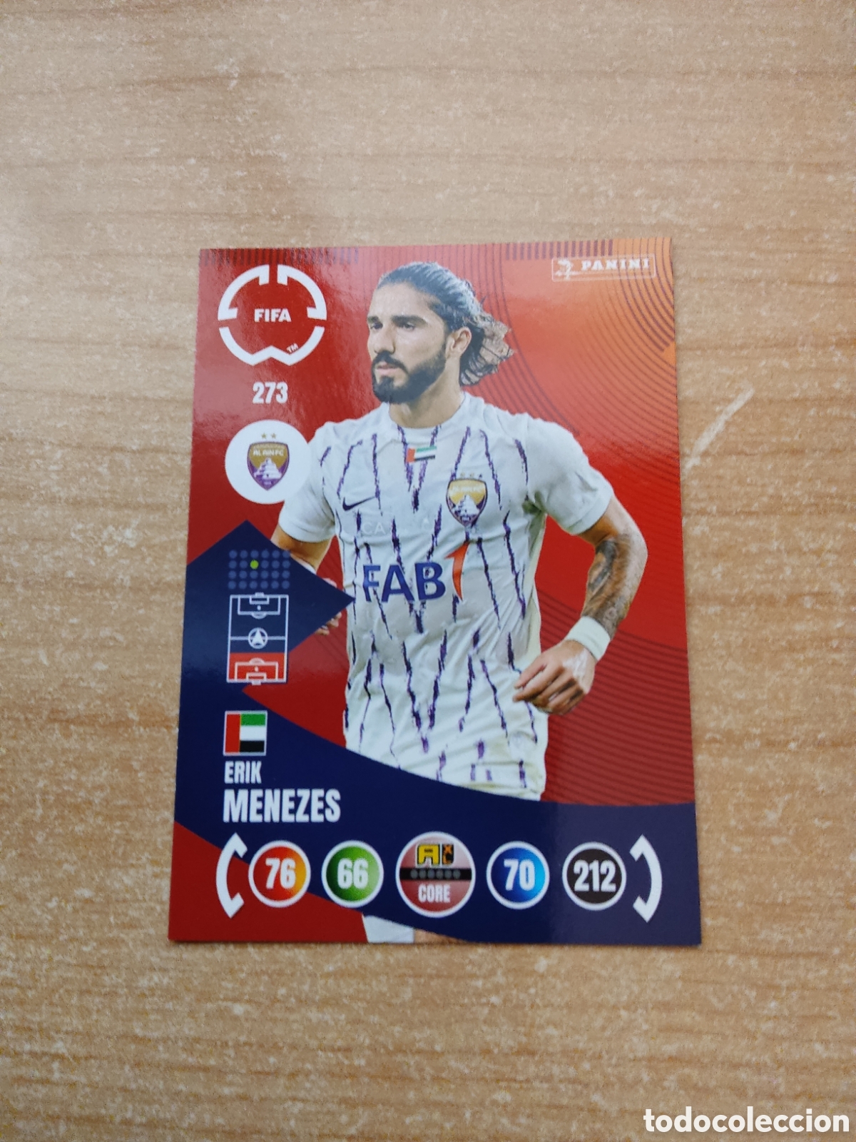 Cromos de f&uacute;tbol: 273 ERIK MENEZES AL AIN MUNDIAL DE CLUBES ADRENALYN 2025