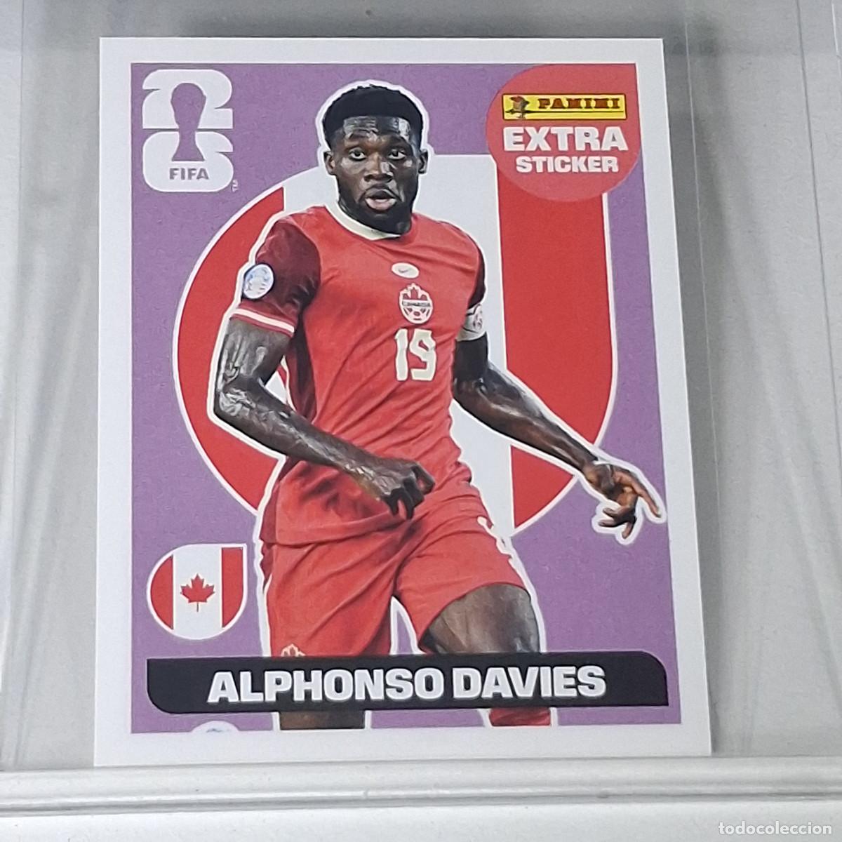 Cromos de f&uacute;tbol: C1-1 ALPHONSO DAVIES CANADA BASE MORADO EXTRA MUNDIAL FIFA WORLD CUP 2026 STICKER PANINI
