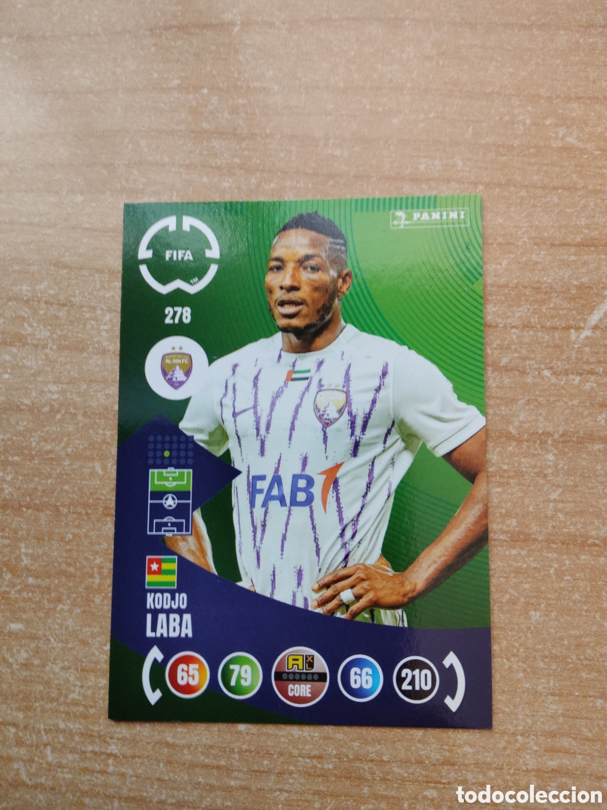 Cromos de f&uacute;tbol: 278 KODJO LABA AL AIN MUNDIAL DE CLUBES ADRENALYN 2025