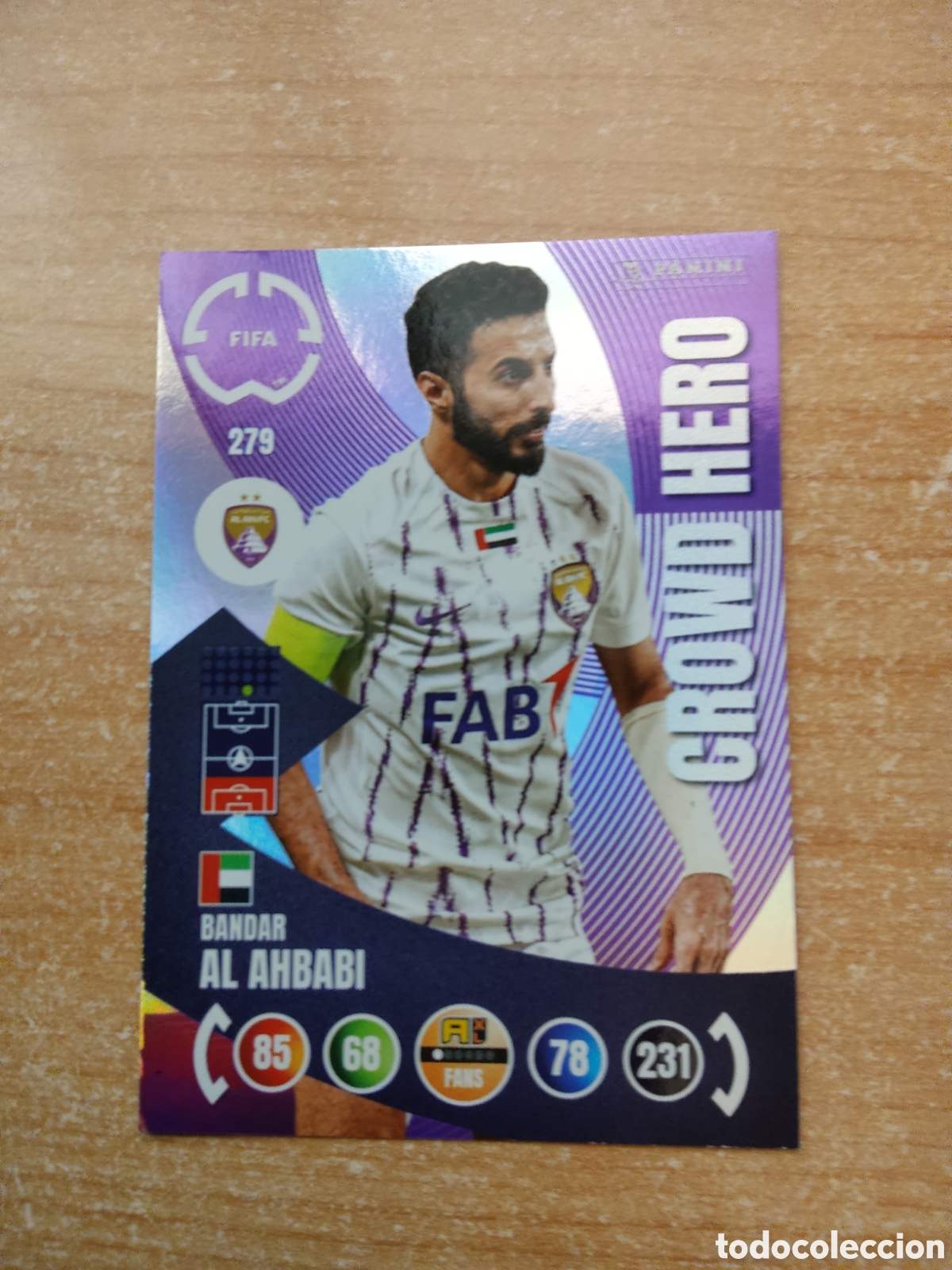 Cromos de f&uacute;tbol: 279 BANDAR AL AHBABI AL AIN MUNDIAL DE CLUBES ADRENALYN 2025