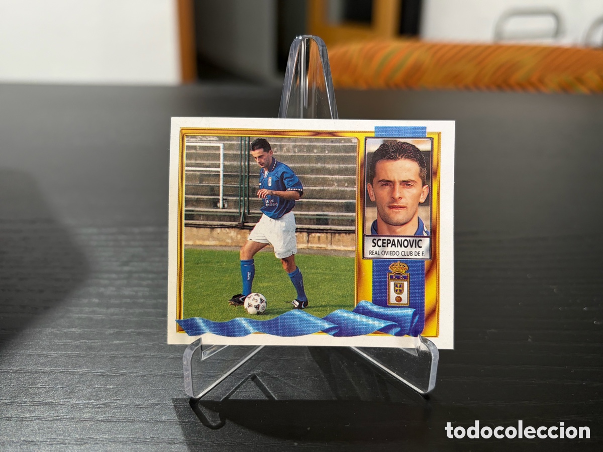 Cromos de f&uacute;tbol: Cromo ediciones este temporada 95-96 Oviedo Scepanovic coloca