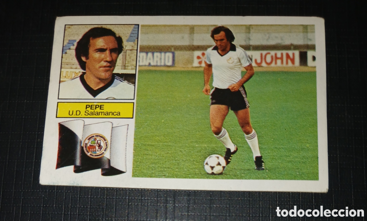 Cromos de f&uacute;tbol: Cromo Pepe U.D. Salamanca Ed. Este Liga 1982 1983 82-83 Sin pegar, nunca pegado