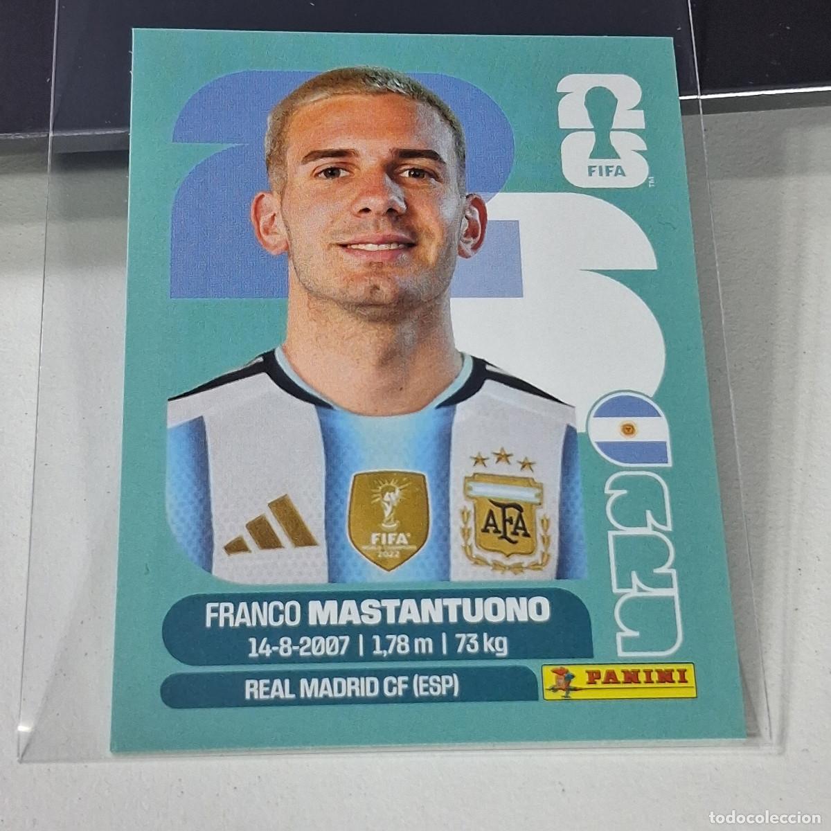 Cartes &agrave; collectionner de Football: B44 ARG15 FRANCO MASTANTUONO ARG 15 ARGENTINA ARG MUNDIAL FIFA WORLD CUP 2026 STICKER PANINI