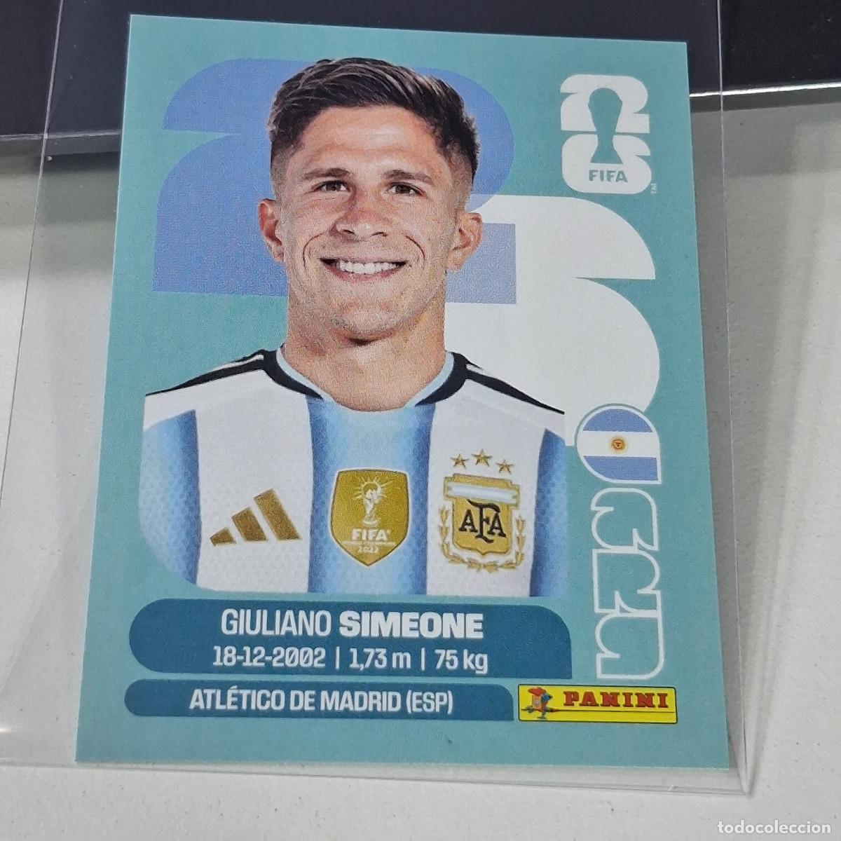 Cartes &agrave; collectionner de Football: B44 ARG20 GIULIANO SIMEONE ARG 20 ARGENTINA ARG MUNDIAL FIFA WORLD CUP 2026 STICKER PANINI