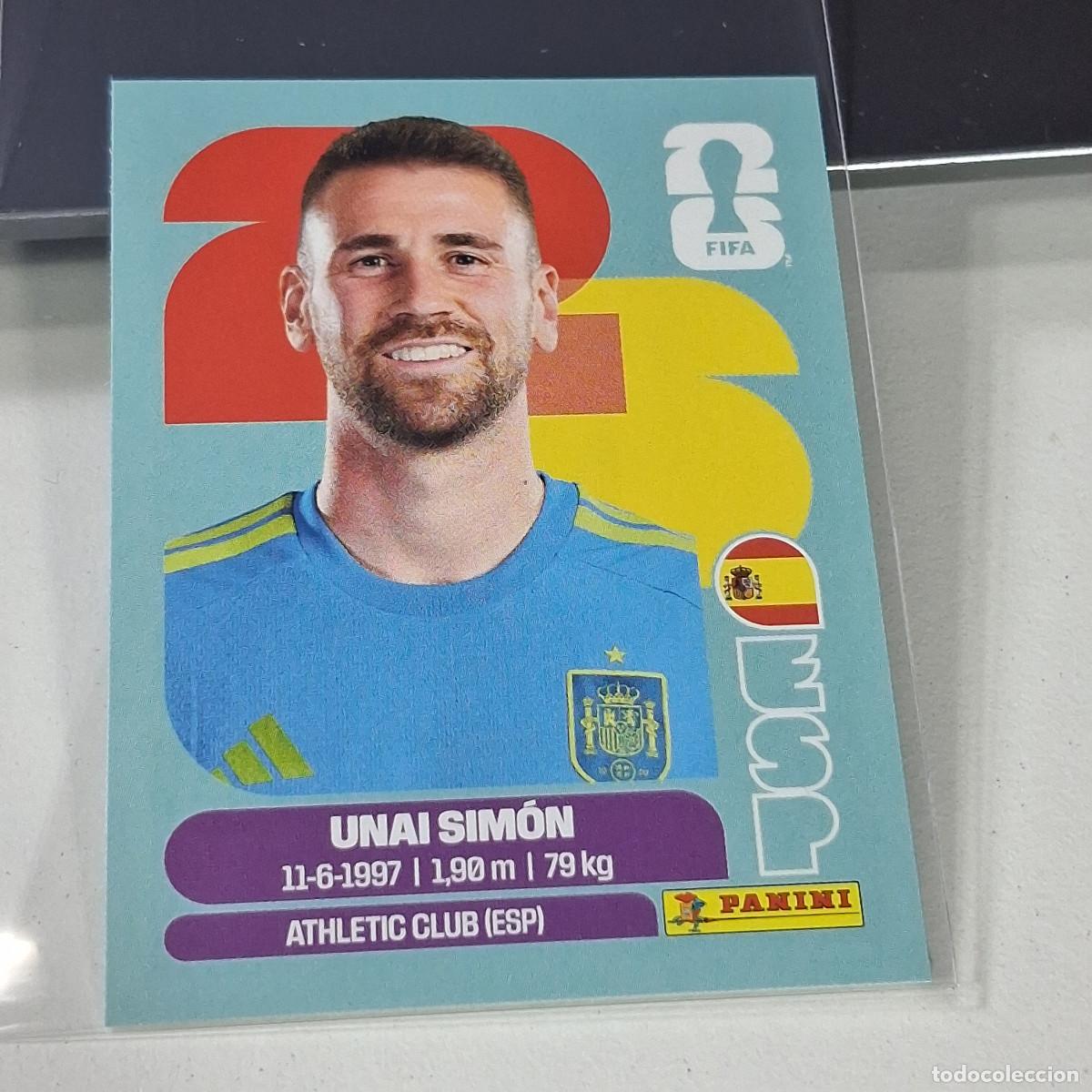 Cromos de f&uacute;tbol: B44 ESP 2 ESP2 UNAI SIM&Oacute;N SPAIN ESPA&Ntilde;A MUNDIAL FIFA WORLD CUP 2026 STICKER PANINI