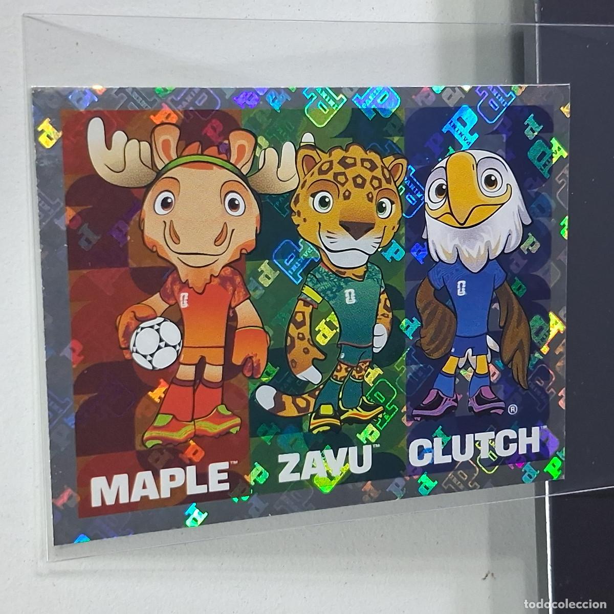 Cromos de f&uacute;tbol: B44 FWC 3 FWC3 OFFICIAL MASCOTAS MAPLE ZAYU CLUTCH MUNDIAL FIFA WORLD CUP 2026 STICKER PANINI