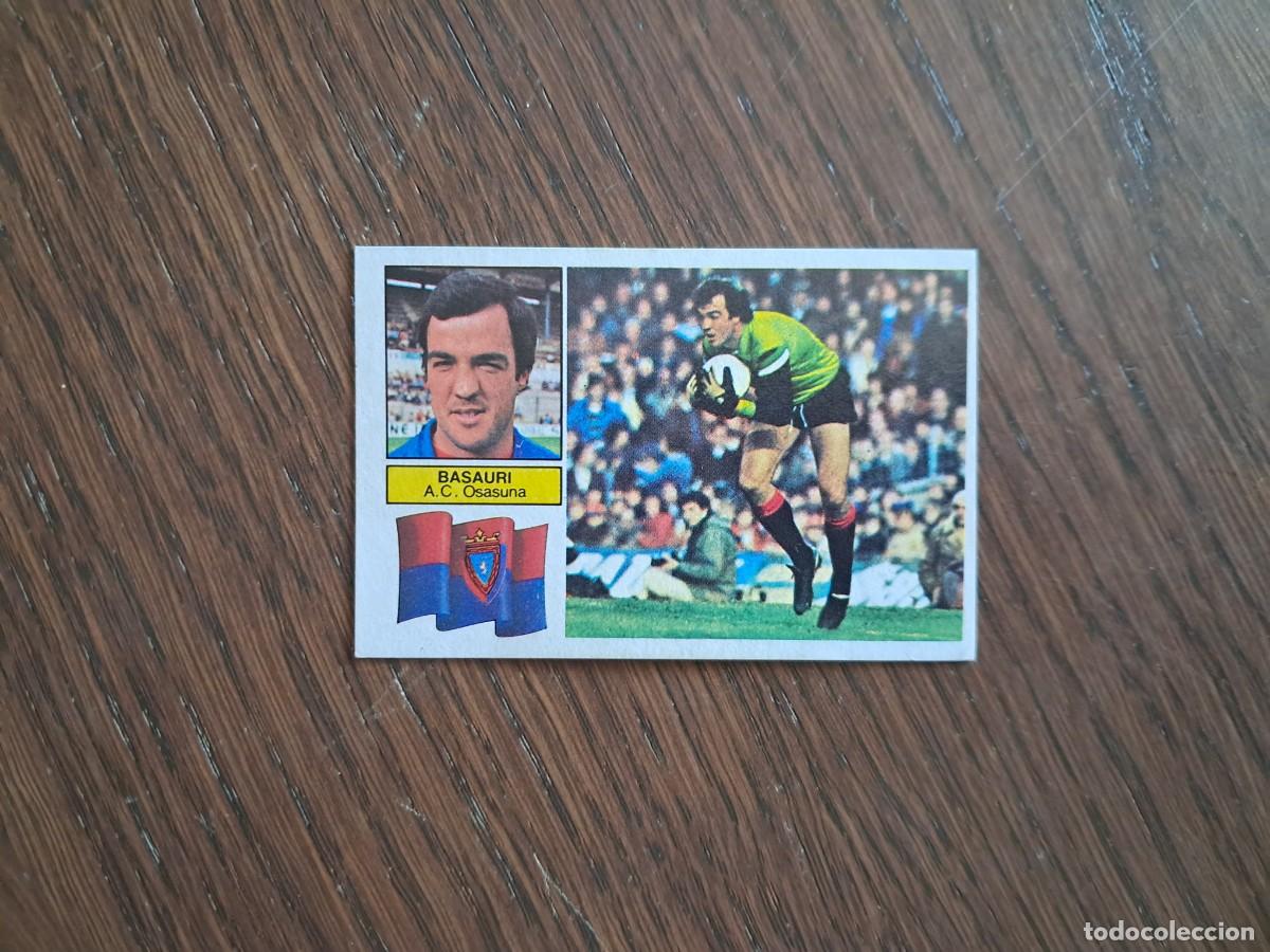 Cromos de f&uacute;tbol: cromo de futbol, edic. Este, liga 82-83, Basauri, A.C. Osasuna. sin pegar.