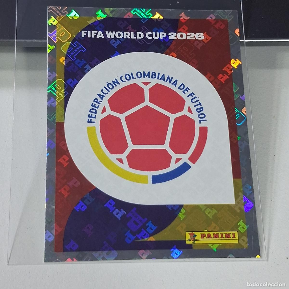 Cromos de f&uacute;tbol: B44 COL 1 COL1 ESCUDO LOGO BADGE COLOMBIA MUNDIAL FIFA WORLD CUP 2026 STICKER PANINI