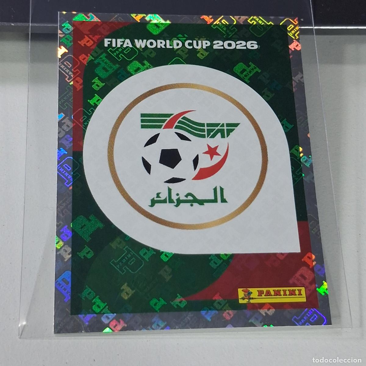 Cromos de f&uacute;tbol: B44 ALG1 ALG 1 ESCUDO LOGO BADGE ARGELIA / ALGERIA MUNDIAL FIFA WORLD CUP 2026 STICKER PANINI