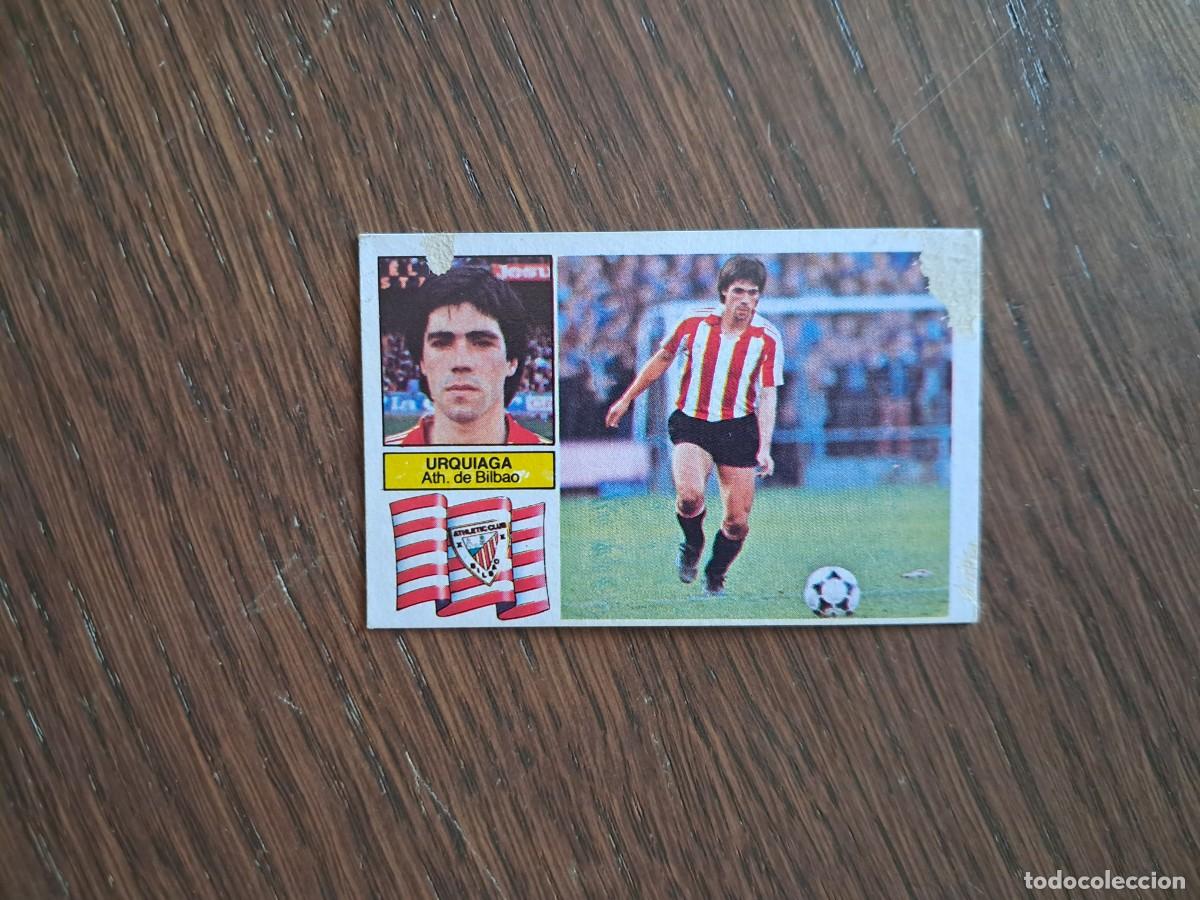 Fu&szlig;ball-Sticker: cromo de futbol, edic. Este, liga 82-83, Urquiaga, Ath. Bilbao. sin pegar.