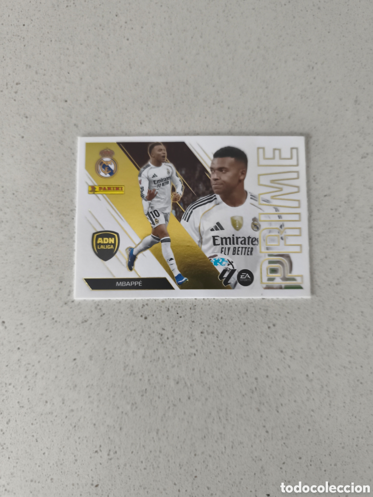 Cromos de f&uacute;tbol: CROMO N&Uacute;MERO 8 MBAPPE REAL MADRID ADN LA LIGA PRIME. LIGA ESTE 26/27. PANINI.