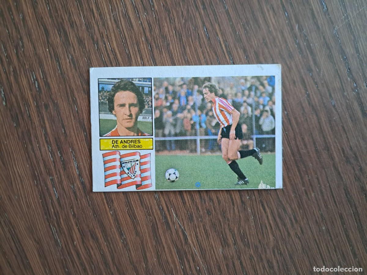 Cromos de f&uacute;tbol: cromo de futbol, edic. Este, liga 82-83, De Andr&eacute;s, Ath. Bilbao. sin pegar.