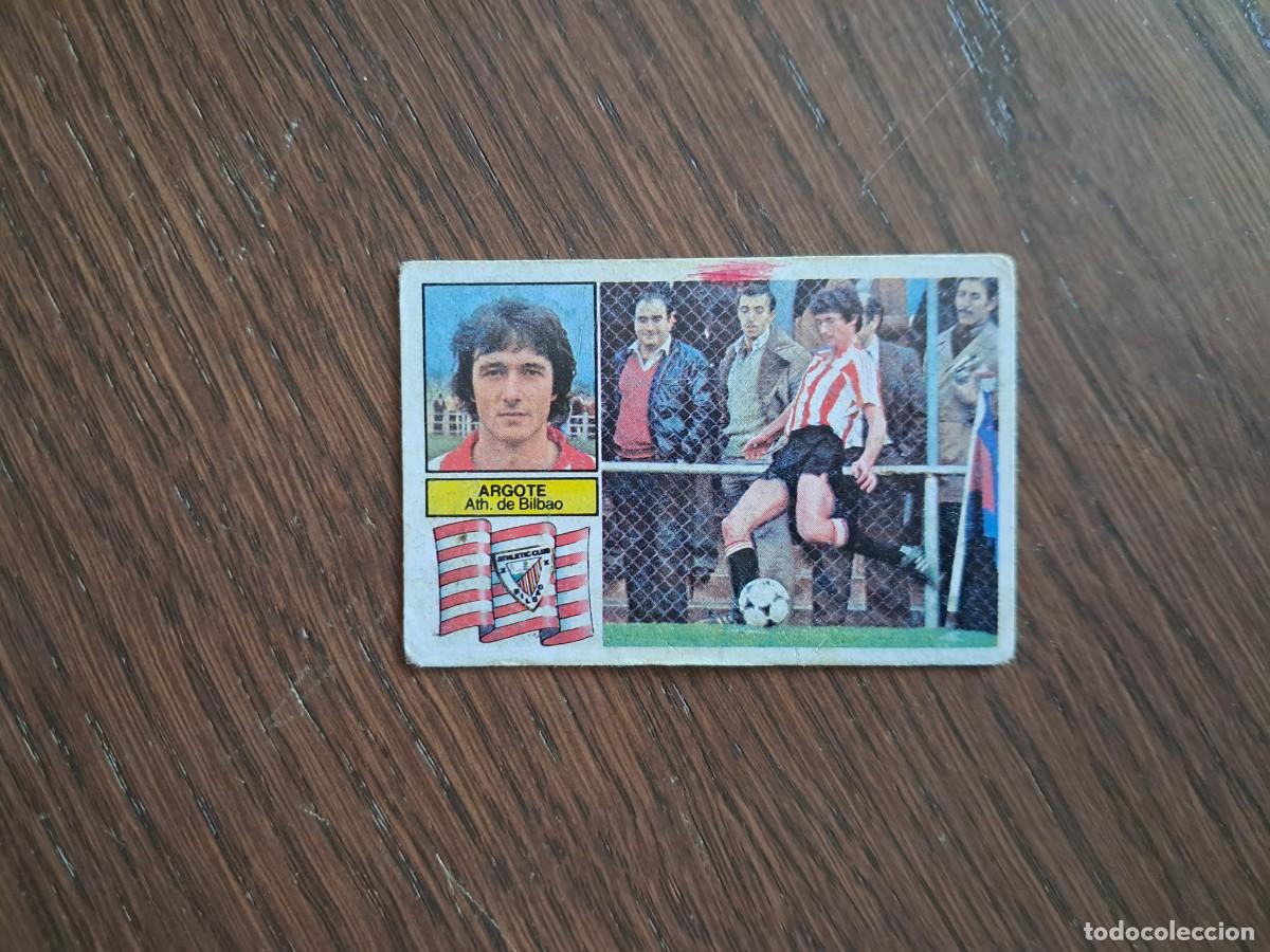 Cromos de f&uacute;tbol: cromo de futbol, edic. Este, liga 82-83, Argote, Ath. Bilbao. sin pegar.