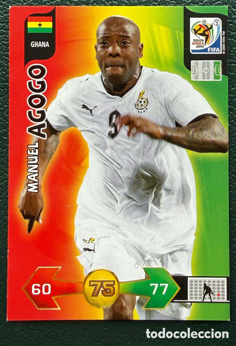 Cromos de f&uacute;tbol: MANUEL AGOGO GHANA FICHAS ALBUM ADRENALYN XL MUNDIAL SOUTH AFRICA 2010
