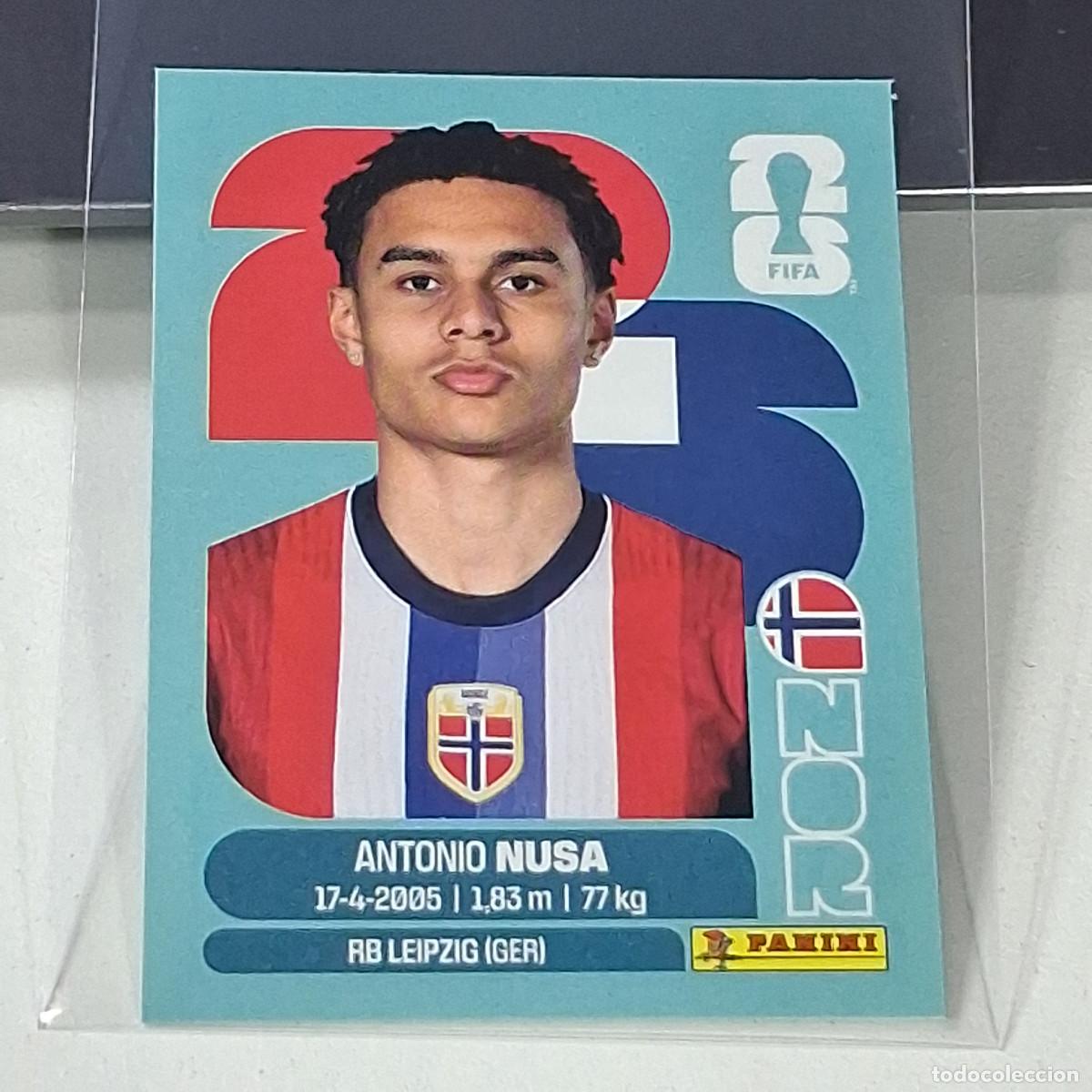 Cromos de f&uacute;tbol: B45 NOR 19 NOR19 ANTONIO NUSA NORUEGA NORWAY NOR MUNDIAL FIFA WORLD CUP 2026 STICKER PANINI