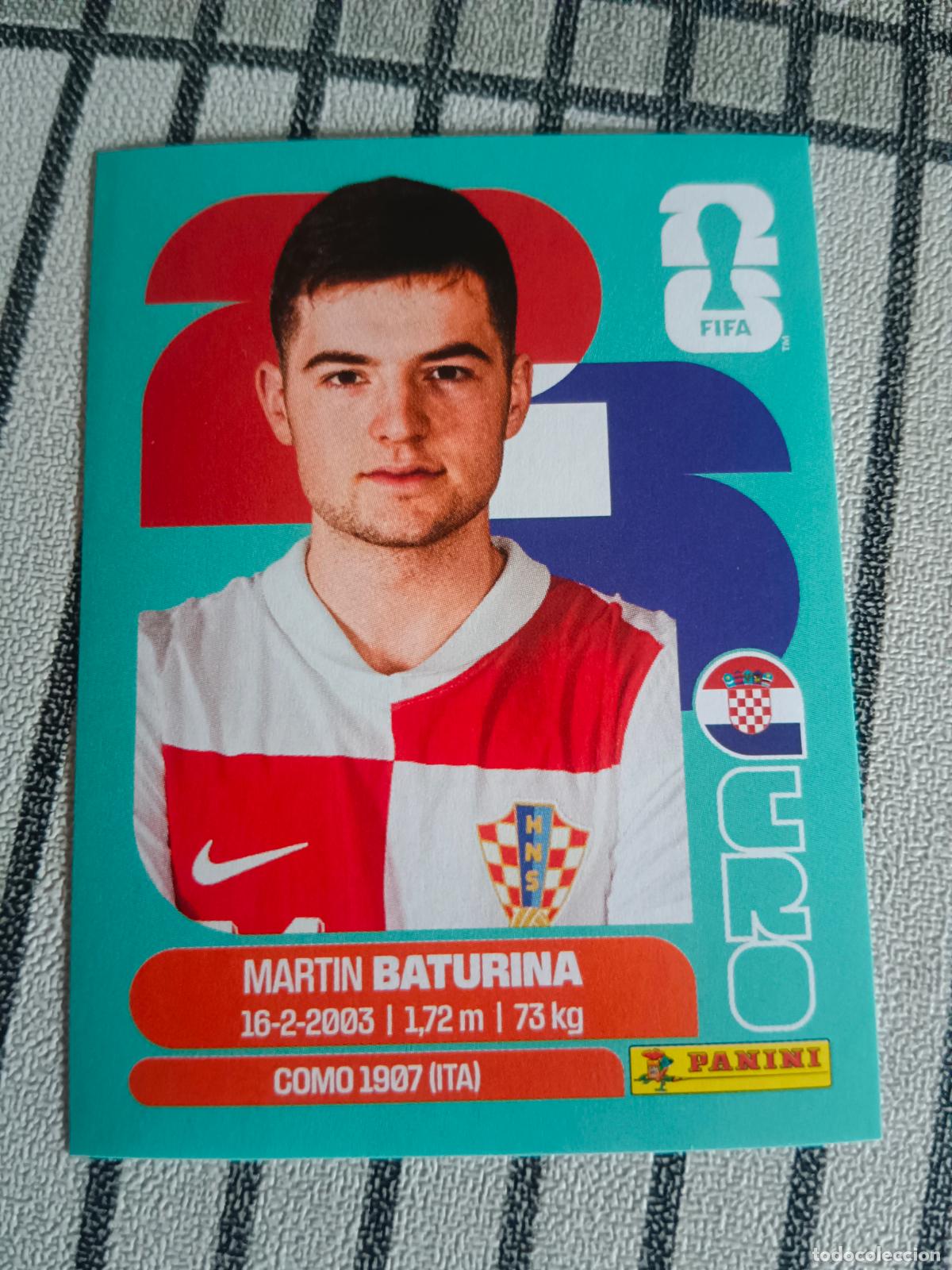 Football Stickers: MUNDIAL 2026 ESTADOS UNIDOS USA MEXICO MEJICO CANADA CRO 11 CRO11 MARTIN BATURINA CROACIA FIFA