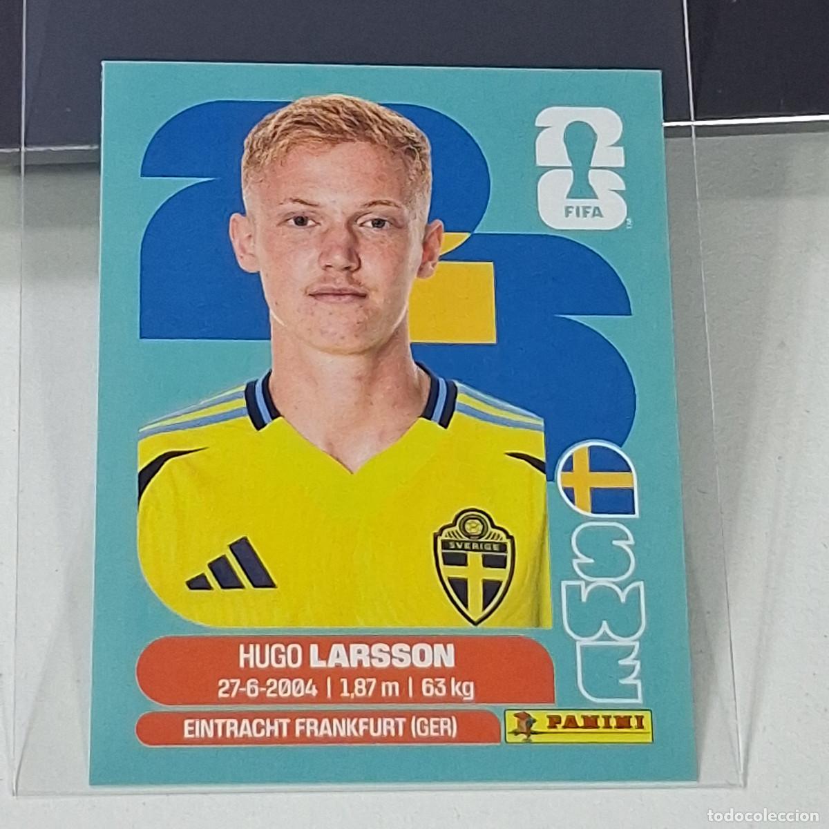 Cromos de f&uacute;tbol: B45 SWE9 HUGO LARSSON 9 SUECIA SWEDEN SWE MUNDIAL FIFA WORLD CUP 2026 STICKER PANINI