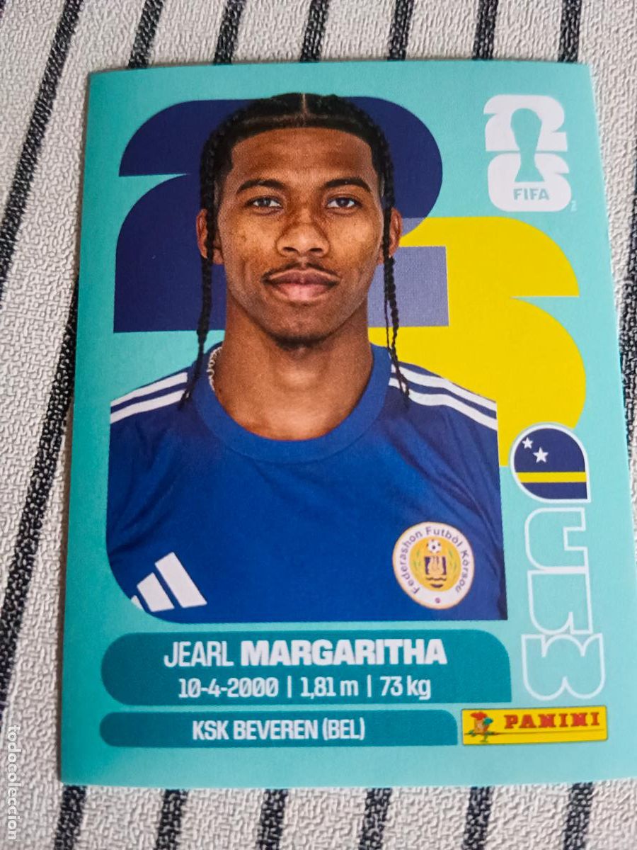 Cromos de f&uacute;tbol: MUNDIAL 2026 ESTADOS UNIDOS USA MEXICO MEJICO CANADA CUW 16 CUW16 JEARL MARGARITHA CURAZAO FIFA