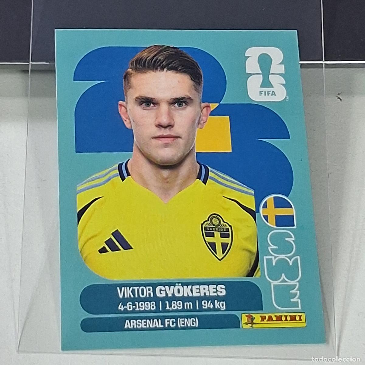 Cromos de f&uacute;tbol: B45 SWE 20 SWE20 VIKTOR GYOKERES SUECIA SWEDEN MUNDIAL FIFA WORLD CUP 2026 STICKER PANINI
