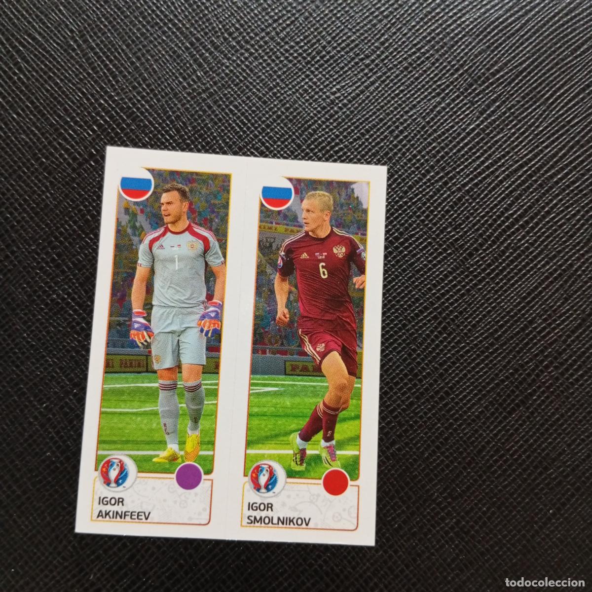 Cromos de f&uacute;tbol: 156 AKINFEEV SMOLNIKOV RUSIA PANINI EURO EUROCOPA FRANCIA 2016 CROMO FUTBOL 16 - SIN PEGAR