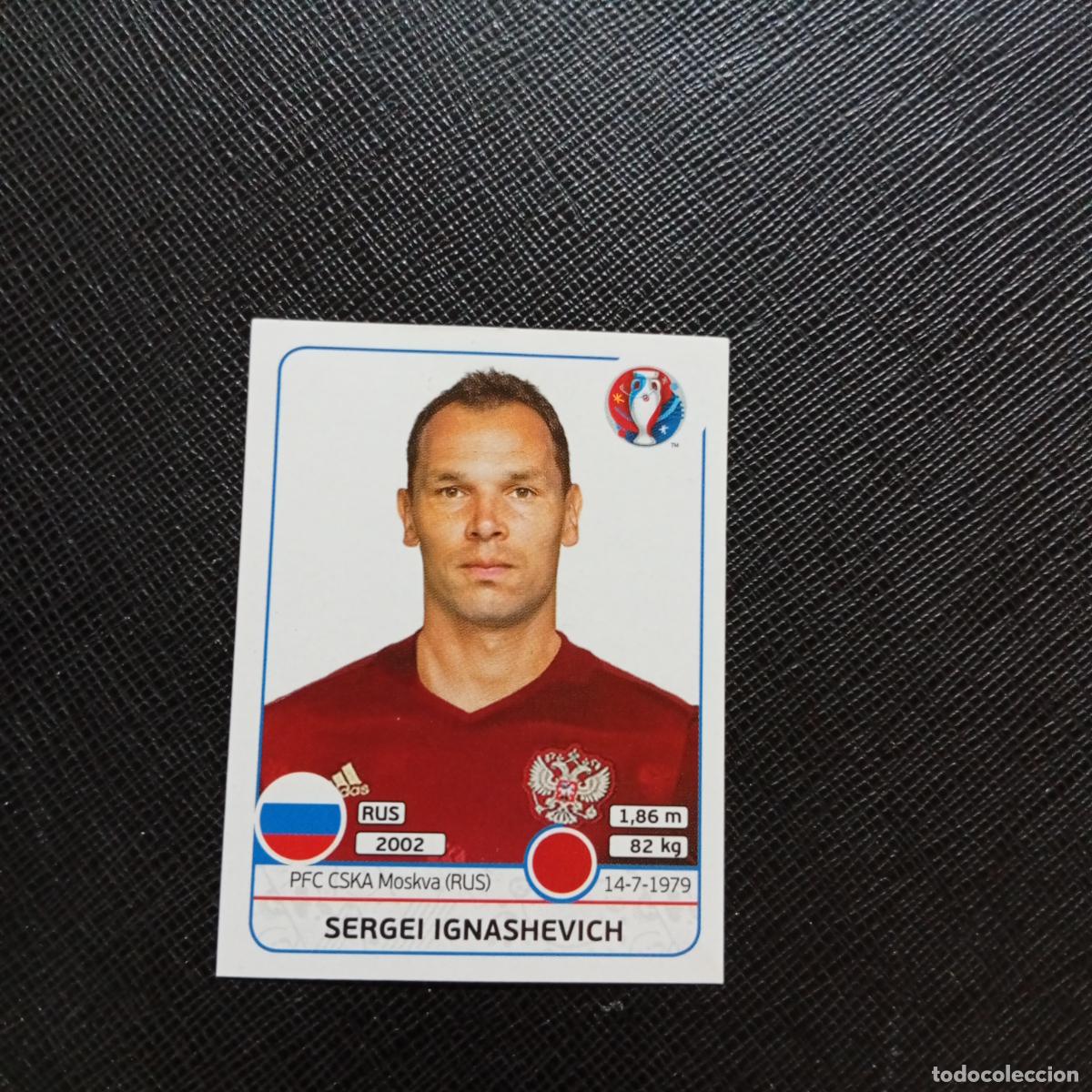 Cromos de f&uacute;tbol: 163 IGNASHEVICH RUSIA PANINI EURO EUROCOPA FRANCIA 2016 CROMO FUTBOL 16 - SIN PEGAR